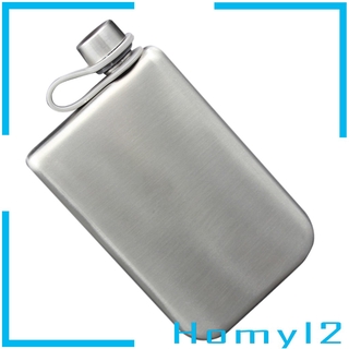 9oz Hip Flask Drinking   Wine Liquor  Silver Bottle Flagon