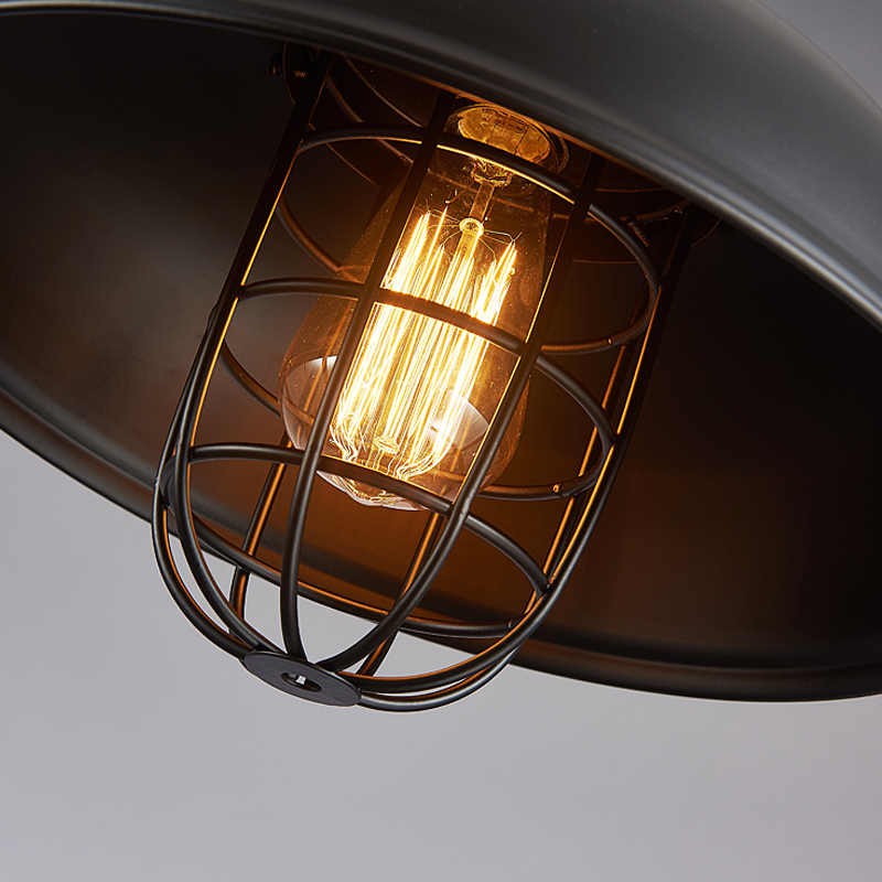 Đèn trang trí thả trần chao thả phòng nổ mũ cối TCF62 retro pendant tặng bóng đèn led