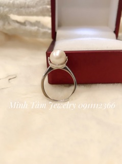 Ổ Nhẫn bạc lồng đá phong thuỷ