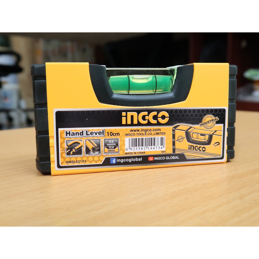 Thước thủy mini bỏ túi có nam châm INGCO HMSL03101 hình ảnh thực tế