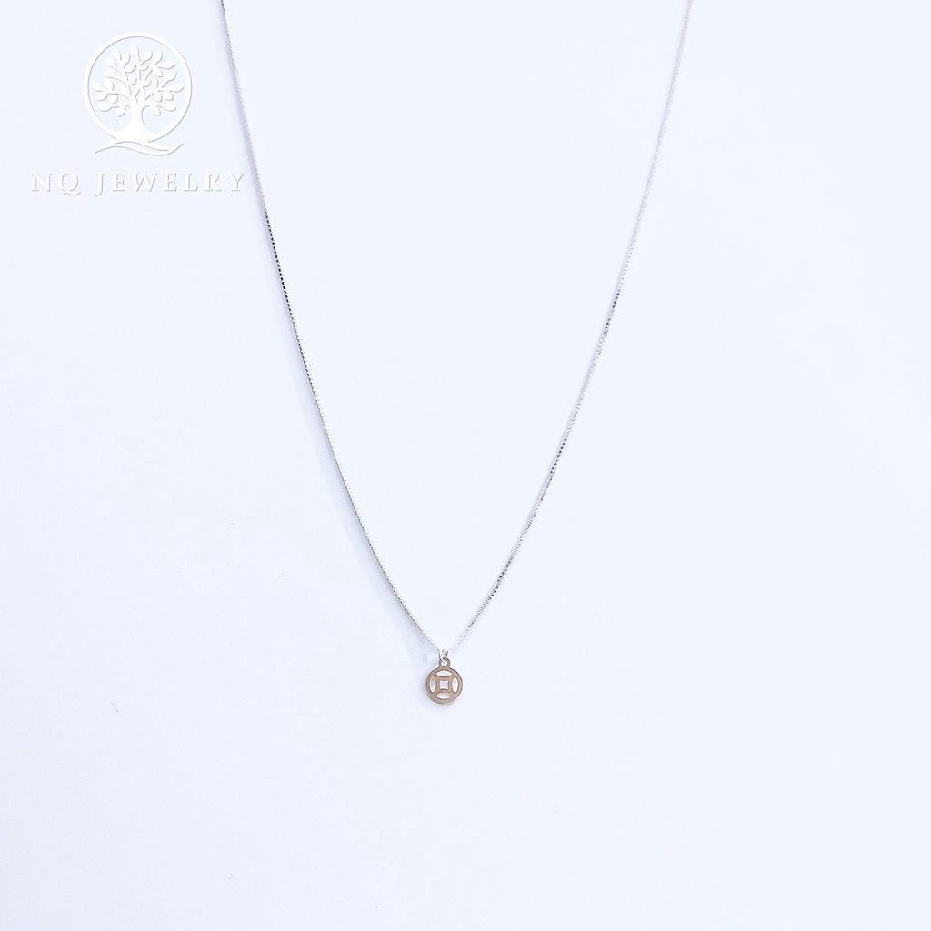 Dây chuyền bạc mặt đồng tiền - NQ Jewelry
