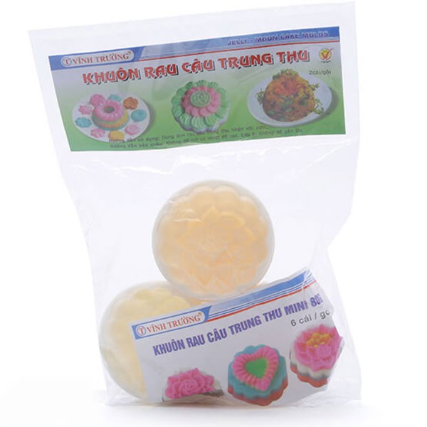 Bộ 6 Khuôn Làm Bánh Trung Thu Rau Câu 70-100gr , Xôi Nén Hàng VNCLC