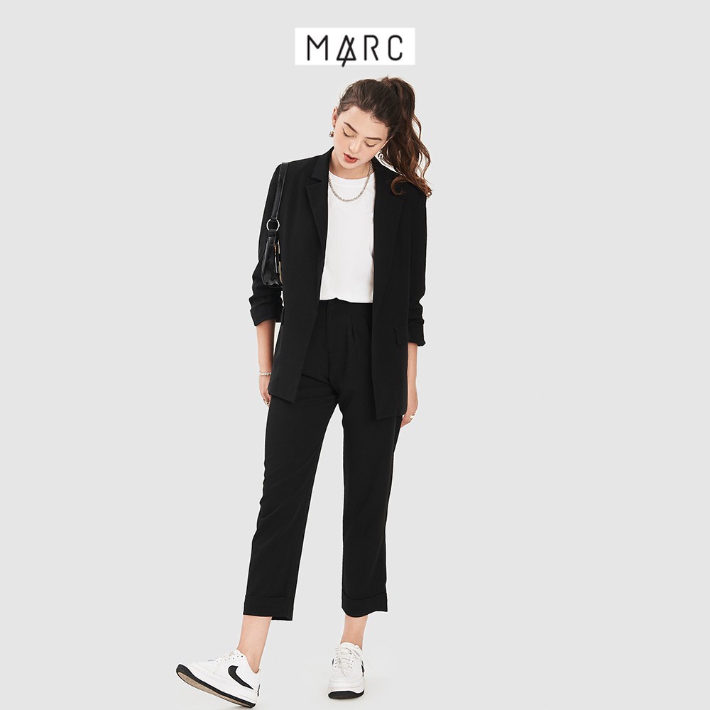 Áo blazer nữ MARC FASHION nhún xắn tay cách điệu FAVH0435