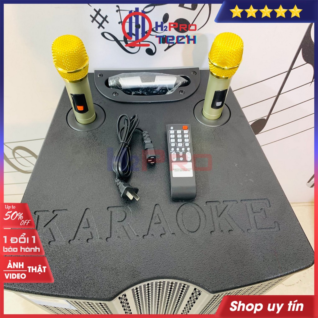 Loa kẹo kéo karaoke, loa kéo bluetooth DMX TC15-3B bass 40 300W hát karaoke cao cấp, công suất lớn - H2pro tech