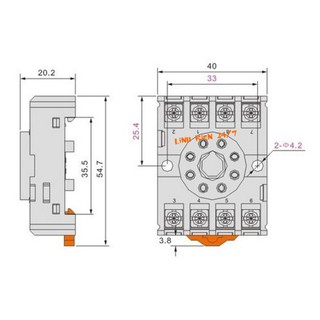 Đế Cắm 8 Chân Tròn PF083A Cho Các Mạch Timer, Relay Omron