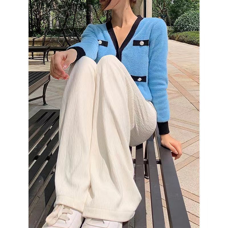 COZOK Quần Ống Rộng Lưng Cao Xếp Ly Thời Trang Dễ Phối Đồ