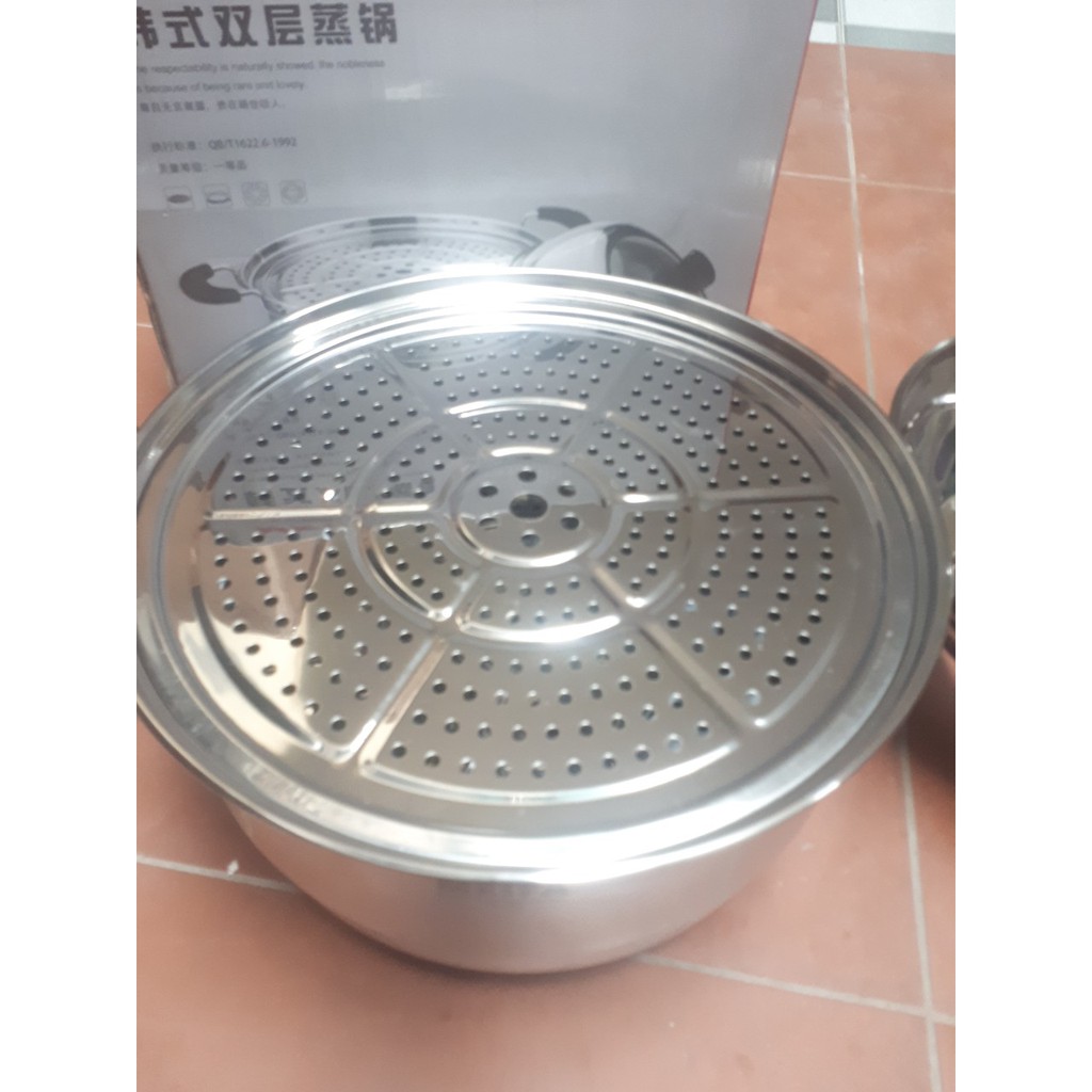 Bộ nồii xửng hấp đa năng MEIFA 3 đáy 40cm inox dùng được cho bếp từ