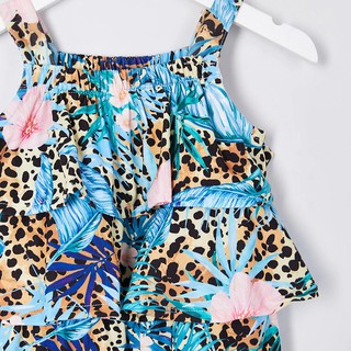 (auth) Jumpsuit River Island da báo xách tay