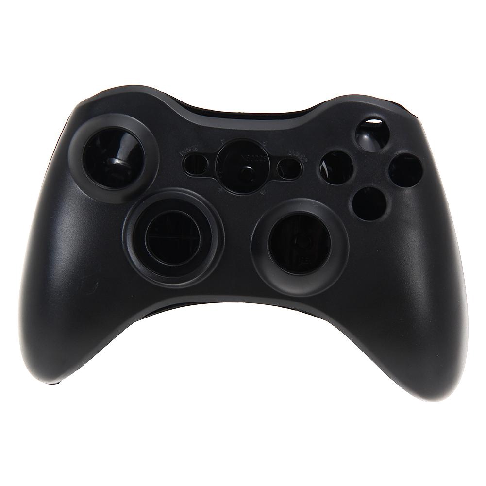 Wireless Controller Full Case Shell Cover + Buttons for XBox 360 Black