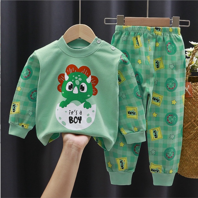 (Quảng Châu-Hàng Mới Về) BỘ QUẦN ÁO TAY DÀI CHO BÉ quần áo thu đông chất cotton Hàng Đẹp (MB.Q39)