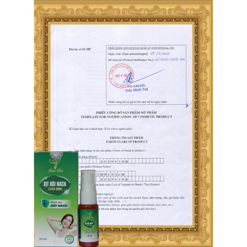 Xịt khử mùi hôi nách, hôi chân Xuân Vinh hiệu quả sau 7 ngày sử dụng | BigBuy360 - bigbuy360.vn