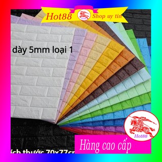 Xốp Dán Tường Giả Gạch 🎁FREESHIP 50K🎁 ốp dán tường 3D 5mm Cao Cấp Cách Âm Chống ẩm - thấm- mốc Cách Nhiệt Giá Sỉ Rẻ DT