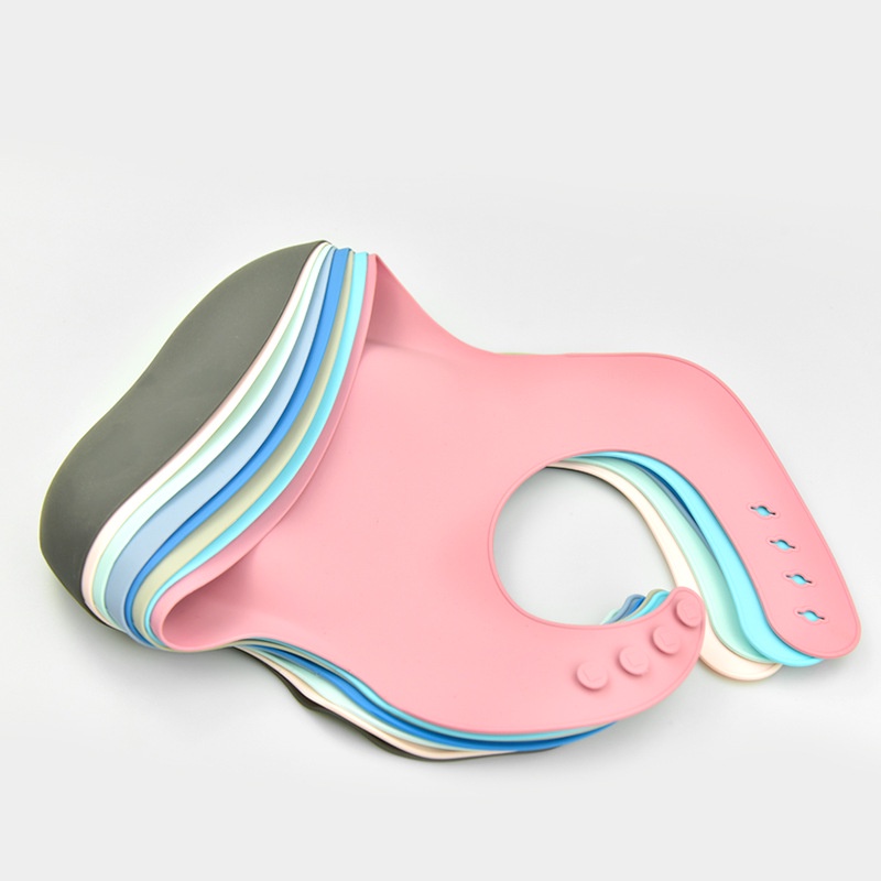 Yếm Ăn Ba Chiều Bằng Silicone Siêu Mềm Chống Thấm Nước Kích Thước Lớn Dành Cho Trẻ Em