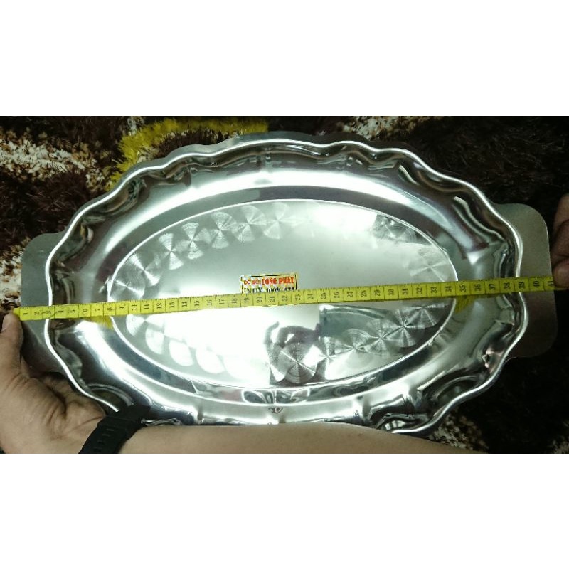 Dĩa xoài inox size lớn 26 x 40.5cm