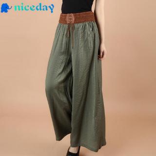Quần dài ống loe xẻ tà thời trang dành cho nữ