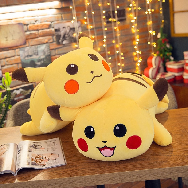 THÚ BÔNG PIKACHU NẰM DỄ THƯƠNG SIÊU CƯNG  GỐI ÔM NGỦ PIKACHU ĐÁNG YÊU CHO BÉ