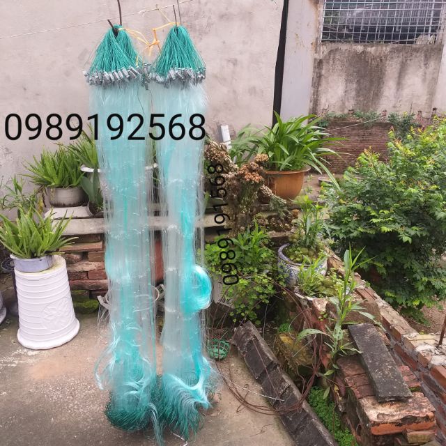 Lưới đánh cá 3 lớp cao 1,2m dài 90m bắt cá từ 700g đến 10kg, lỗ lưới 10cm,12cm,14cm