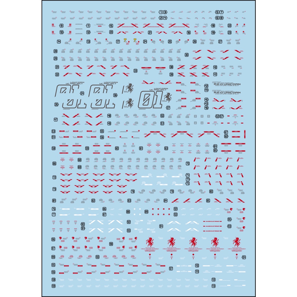 Decal Dán Trang Trí Xe Hơi MG UNICORN Trans-AM Ver.Ka