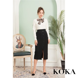 Áo len nơ lụa KOKA 39602