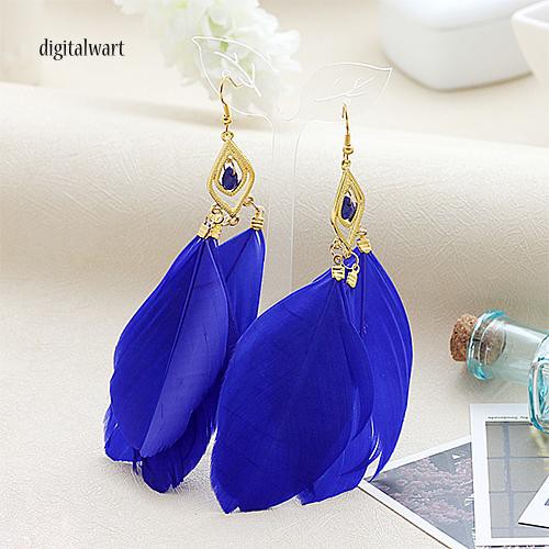 Đôi khuyên tai nữ kết hợp lông vũ xinh xắn