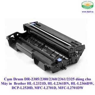 Cụm Trống Máy In Brother HL-L2321D, HL-L2361DN, HL-L2366DW, DCP-L2520D, MFC-L2701D, MFC-L2701DW - Mã Cụm Drum DR-2385/23