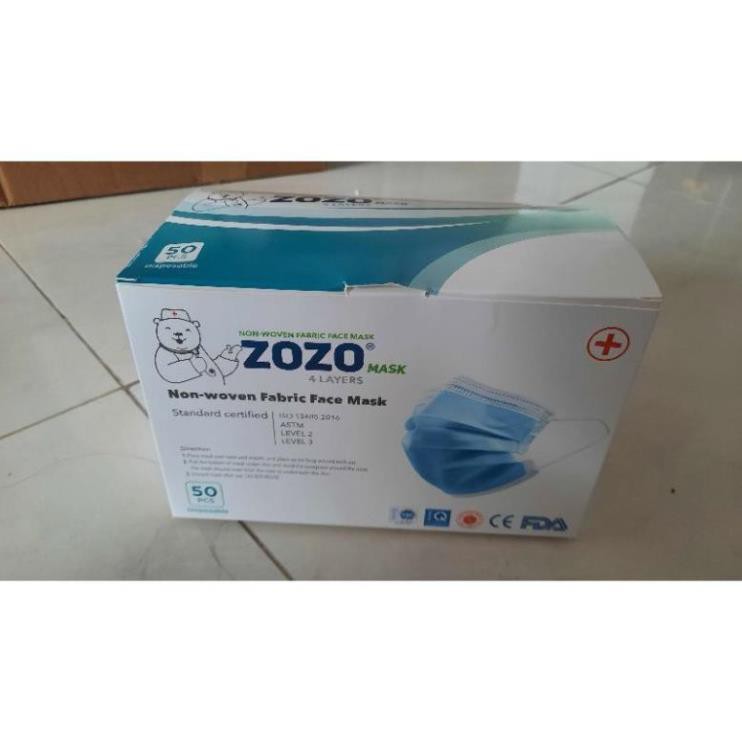 [Loại 1 Tốt Nhất] Khẩu Trang Y tế ZoZo Mask 4 layers Big C Sài Gòn