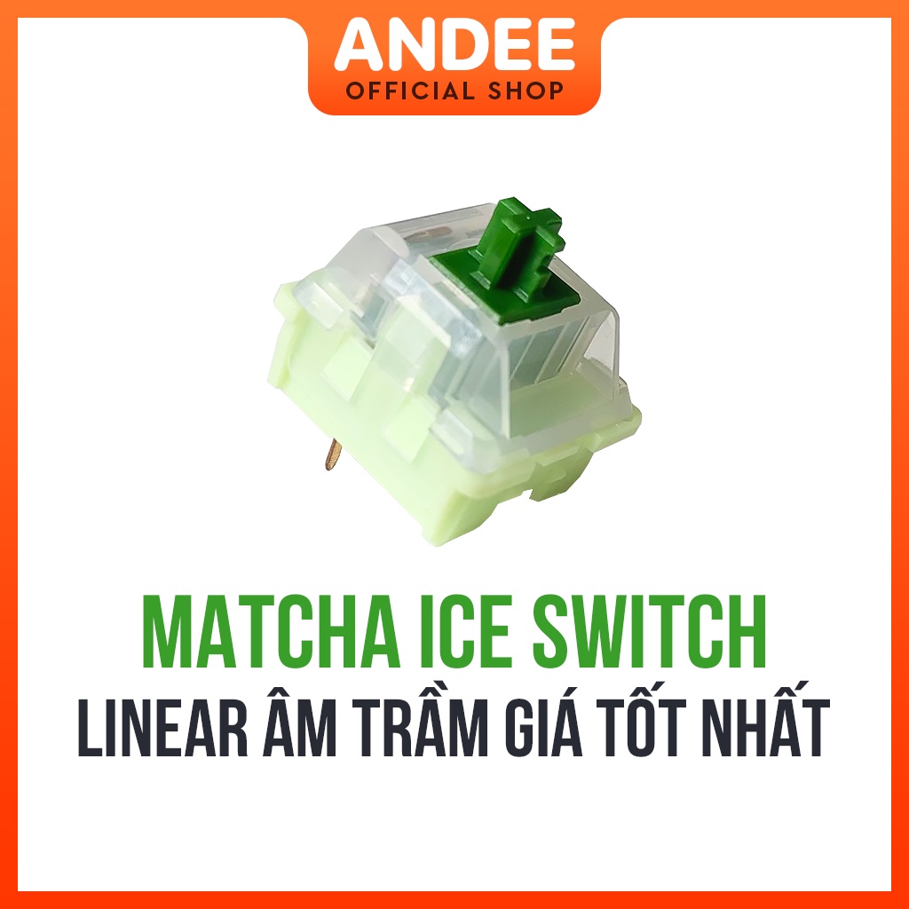Matcha Ice switch công tắc phím cơ bán lẻ tuyến tính âm trầm 3 pin có lube sẵn