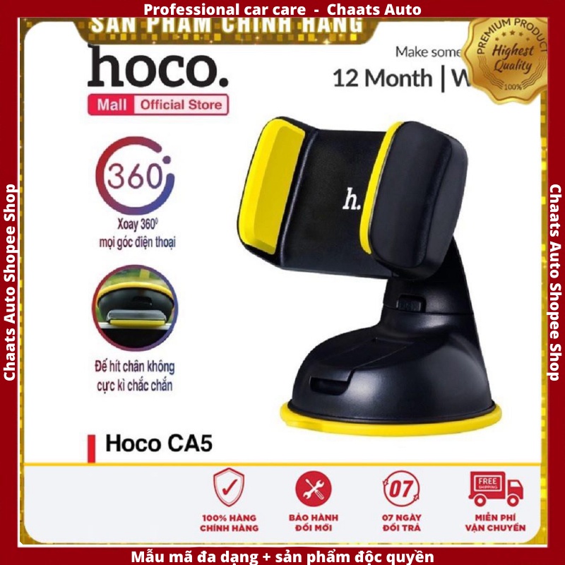 Giá đỡ điện thoại trên ô tô   Freeship  GIÁ ĐỠ ĐIỆN THOẠI Trên Ô Tô HOCO CA5 Hàng Chính Hãng- Bảo Hành 12 Tháng