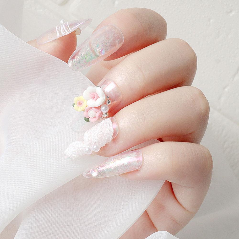 Phụ Kiện Hoa Hồng Trang Trí Móng Tay Nghệ Thuật DIY