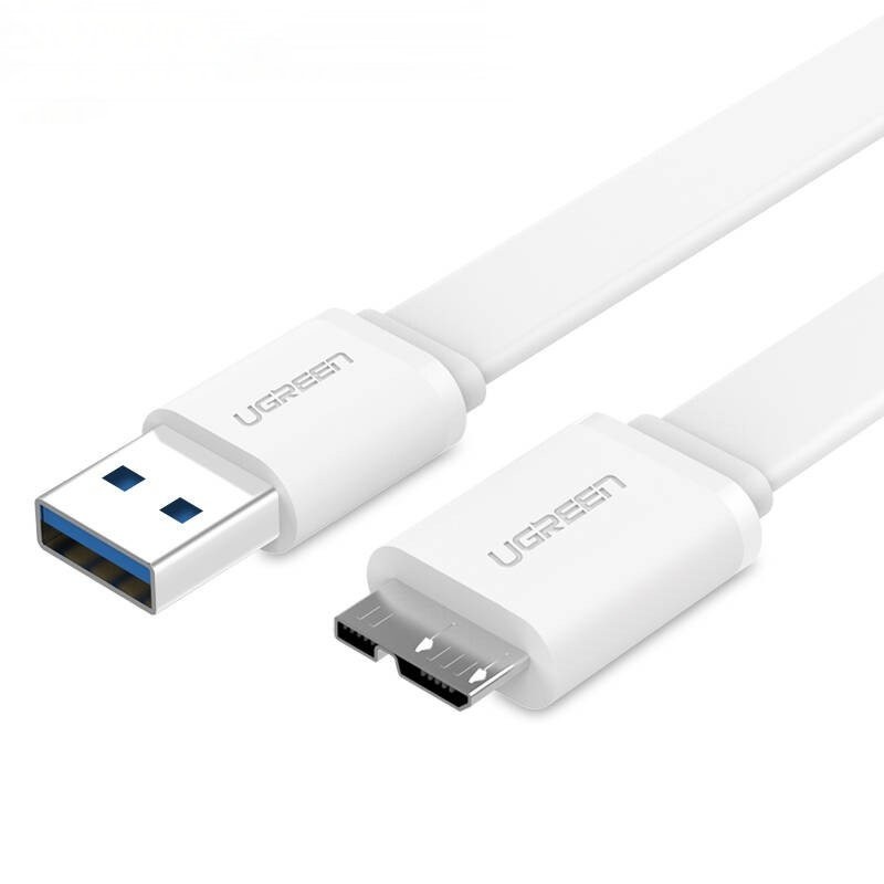 Dây cáp Micro USB 3.0, mạ vàng, dài từ 0.25-2M UGREEN US130 có dạng dây dẹt và tròn - Hàng phân phối chính hãng