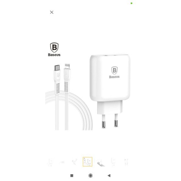 Bộ cáp sạc nhanh iPhone Macbook Baseus Type C PD 3.0 32W