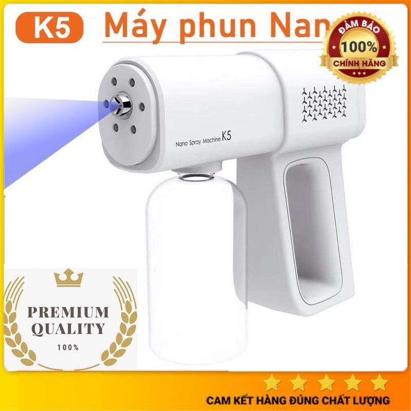 Súng khử khuẩn K5 công nghệ Nano, Máy khử khuẩn cầm tay siêu cấp - Sát khuẩn, khử trùng vượt trội ,,