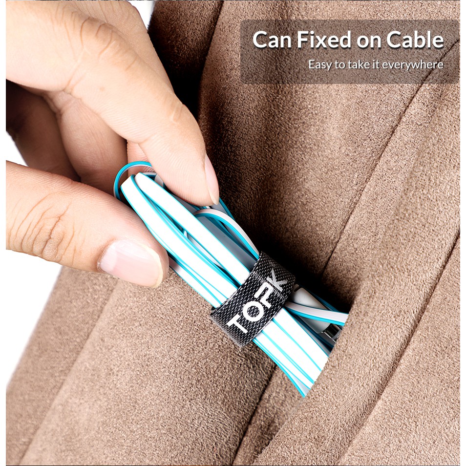 Dây nylon quấn gọn cáp TOPK - Hàng chính hãng | BigBuy360 - bigbuy360.vn