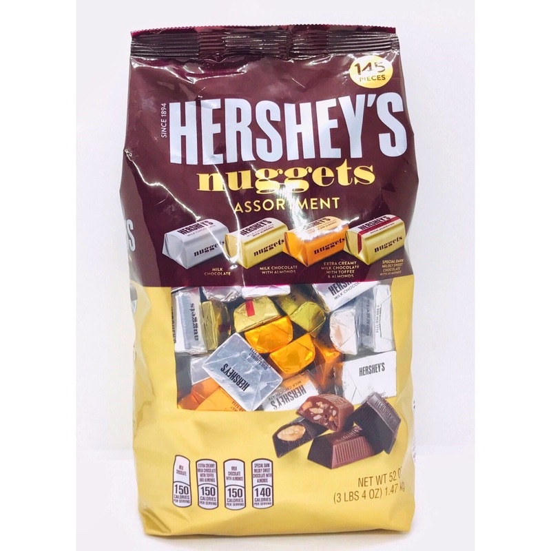 Chocolate Hershey's Nuggets Mix 4 vị 1,47 kg Socola Hershey Mẫu mới