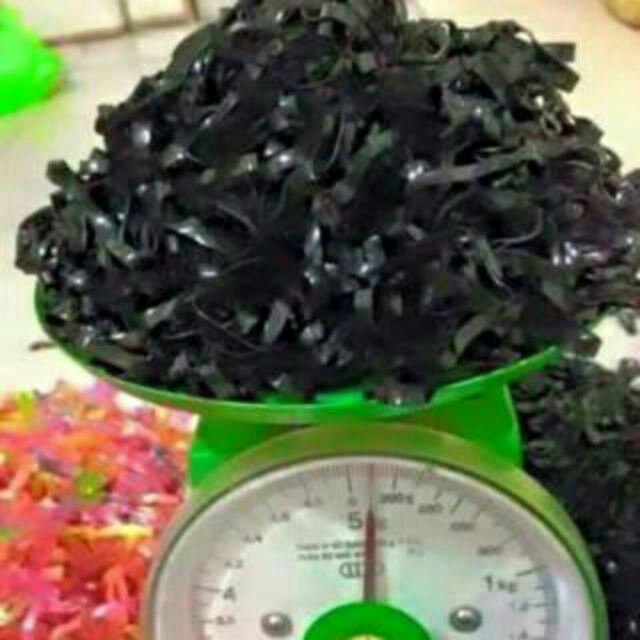 1 lạng chun buộc tóc màu đen