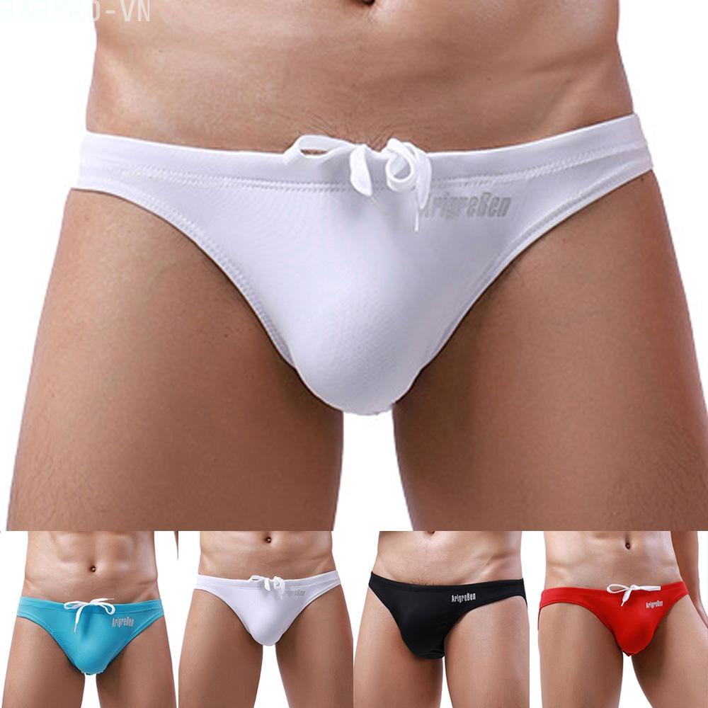 Swimwear Pants Solid Color Summer Swimming Trunks Underpants Underwear