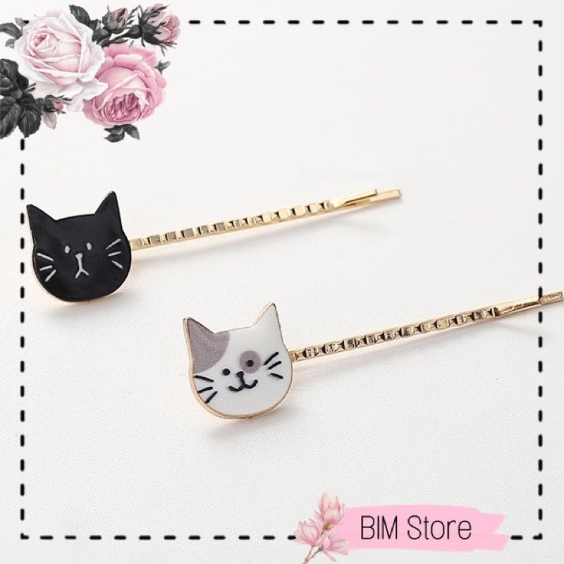 Set 2 kẹp tăm hình mèo, bàn chân mèo đáng yêu cho nữ
