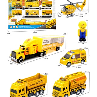 [Hàng Sẵn] Đồ Chơi Xe Container Và Biệt Đội Xe KINGPOWER Nhiều Mẫu Cho Bé Đam Mê Sưu Tập