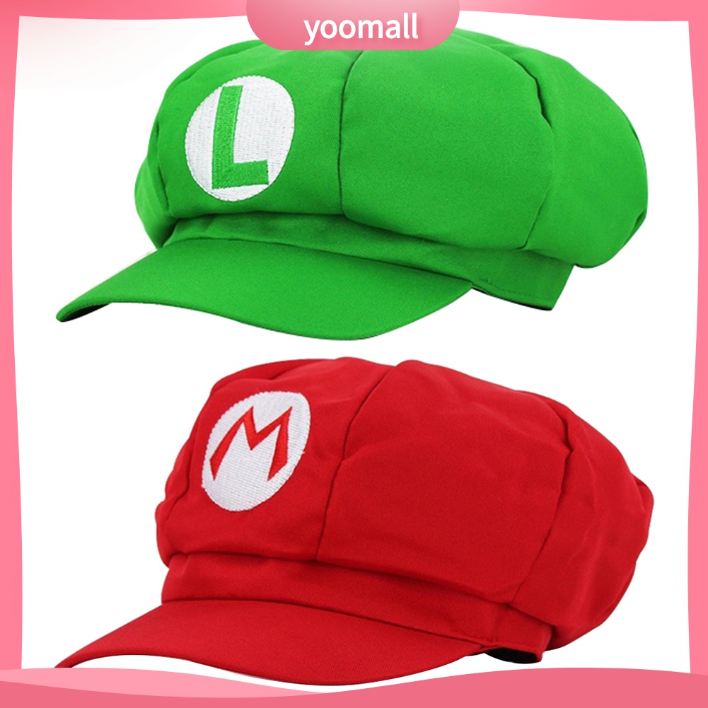 Yomall♡ Mũ Lưỡi Trai Hình Super Mario Bros Luigi
