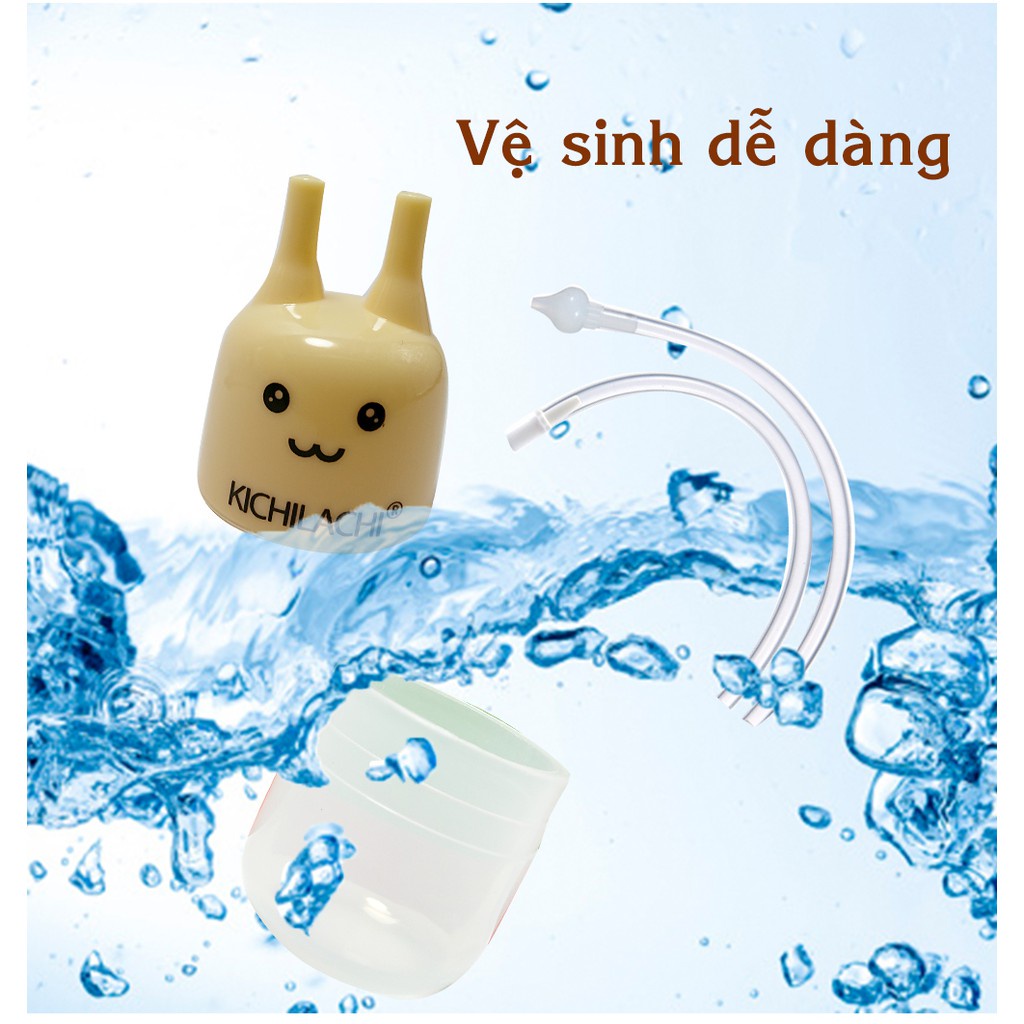 Dụng cụ hút mũi Kichilachi siêu mềm vệ sinh mũi sạch sẽ không gây đau cho bé