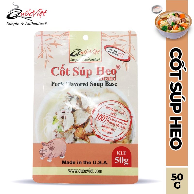 Gia vị nấu Cốt QUỐC VIỆT 50g - Nhập khẩu USA