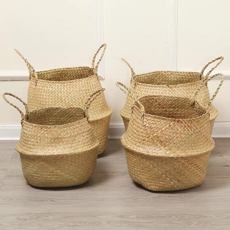 Giỏ cói trồng cây cảnh/ đựng đồ