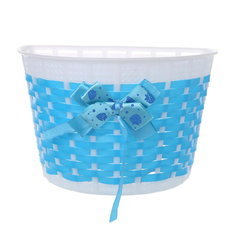 Giỏ Nhựa Đan Thủ Công Thắt Nút Phía Trước Xe Đạp Trẻ Em