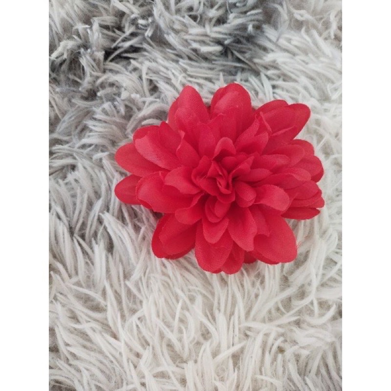 Đầu bông hoa thược dược lụa, cao cấp_ trang trí , decor, làm oản