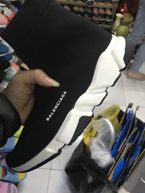 GIÀY THỂ THAO SNEAKER BANENCIAGA BLACK WHITE NAM NỮ | BigBuy360 - bigbuy360.vn