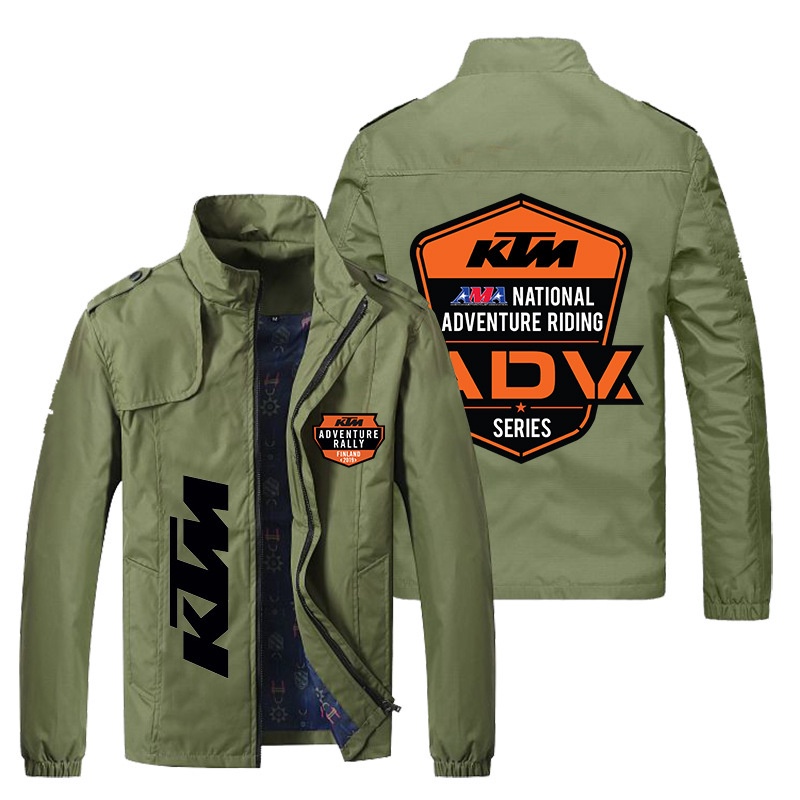 Áo Khoác Thể Thao Dáng Rộng In LOGO Ktm Kiểu Âu Mỹ Cá Tính Cho Nam