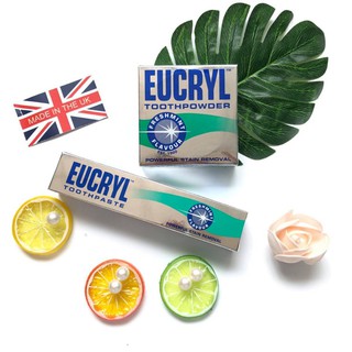 Kem Đánh Răng Bạc Hà Tẩy Trắng Eucryl Toothpaste 62g
