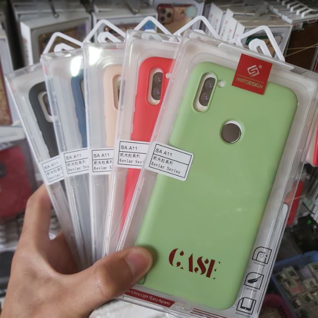 Ốp lưng dẻo chống bẩn Galaxy A11 nhiều màu ( KT Desing Full box )