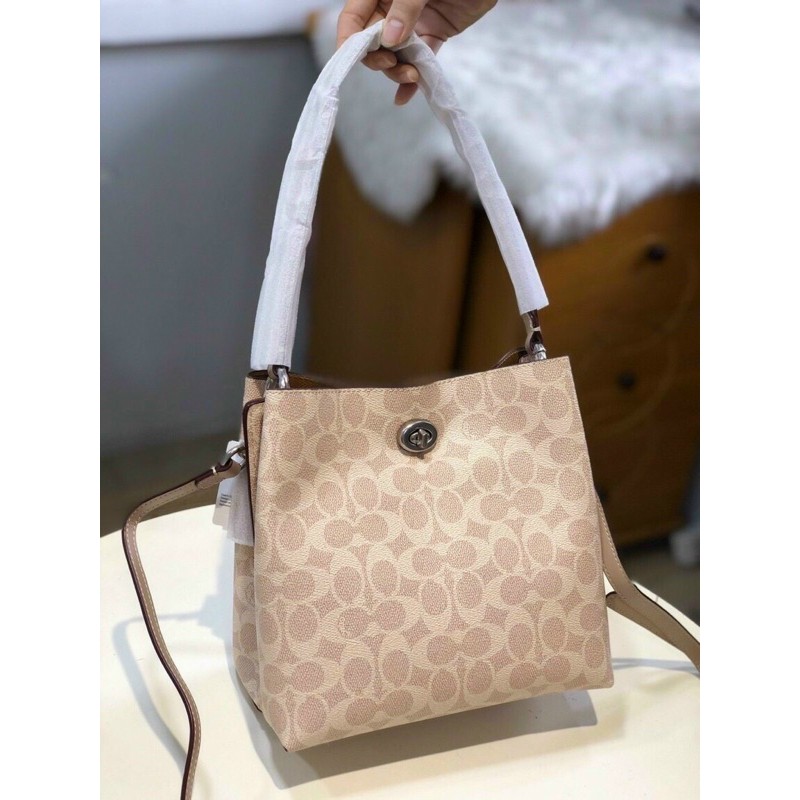 Túi C.@.a.chi small bucket canvas light sz26