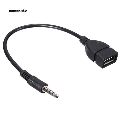 Cáp Chuyển Đổi Âm Thanh Kabel Konverter 3.5mm AUX Injack Ke USB 2.0 Type A Female OTG